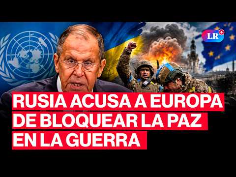 RUSSIAN FOREIGN MINISTER ACCUSES EUROPE OF BLOCKING PEACE IN WAR WITH UKRAINE #lr