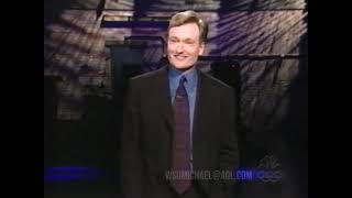 Conan Monologue (10/20/99) Late Night with Conan O'Brien