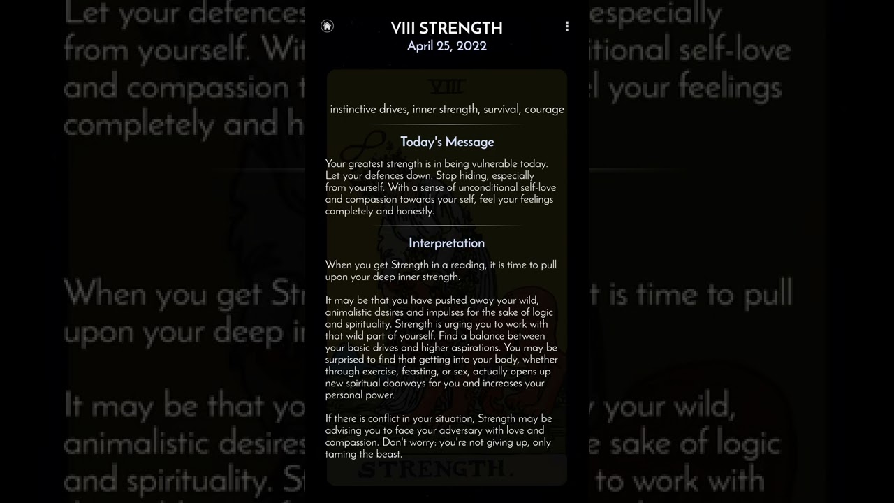 Tarot Card of the Day - 25 April 2022