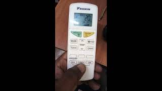 Daikin airconditioner error code finding డైకిన్ ఎర్రర్ కోడ్స్