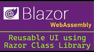 Reusable UI using the Razor Class Library Project in ASP.NET Core Wealth