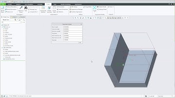 Building an L extrusion with Creo Parametric.