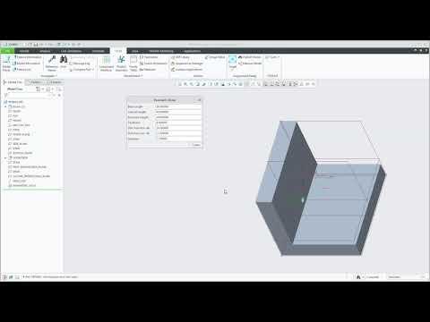 Building an L extrusion with Creo Parametric.