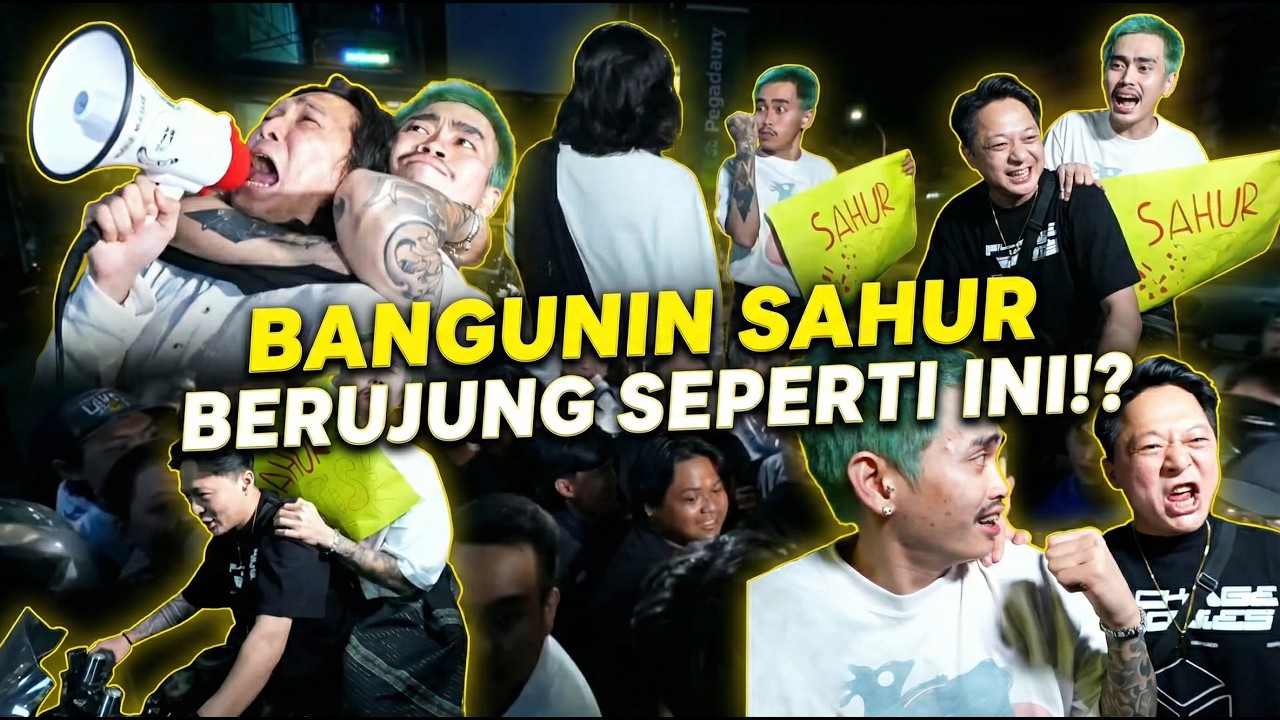 BANGUNIN SAHUR DAN BAGI-BAGI MAKANAN GRATIS!! W/ ALOY, BRAVY, IBOT, YUKA