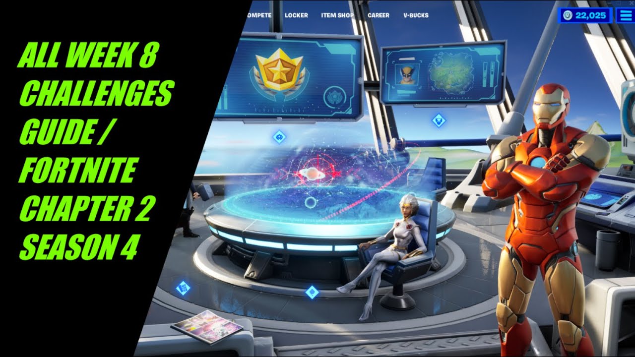 *NEW* WEEK 8 CHALLENGES GUIDE / FORTNITE CHAPTER 2 SEASON 4 !!! WEEK 8 CHALLENGES LEAKED ;)