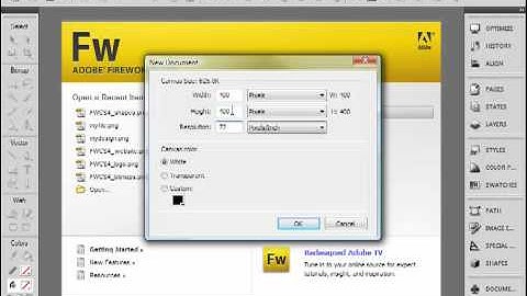 Fireworks CS4 Getting Started