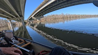 Canoe Trip Under RR Trestle