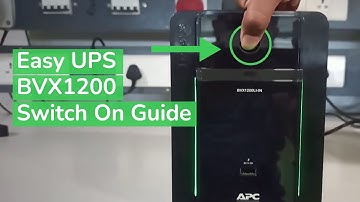 How to Switch on the APC Easy UPS BVX1200LI-IN | Schneider Electric Support