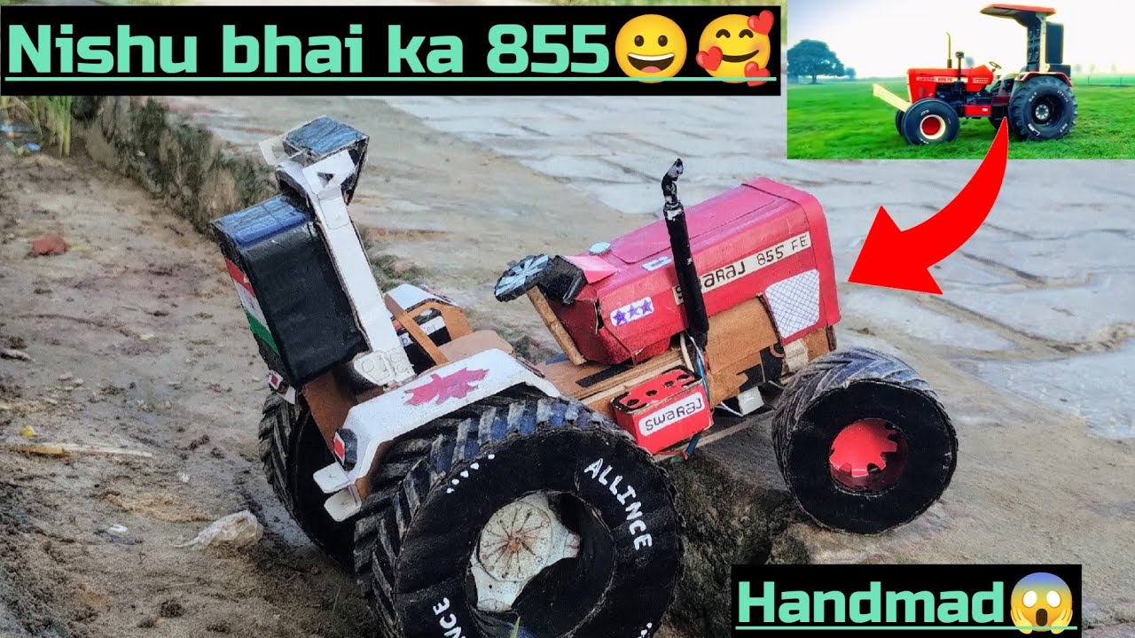 how to make 855 with cardboard finally come back Swaraj