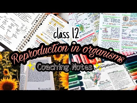 NOTES|Reproduction in organisms | class 12 | hand written notes |#studyvlog​#NEET2022#12thexam