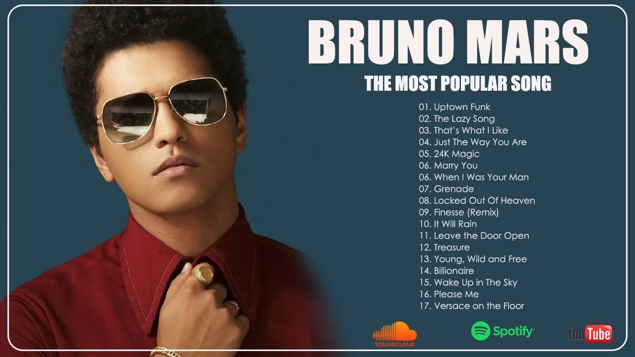 Bruno Mars Best Playlist Bruno Mars Full Album Bruno Mars Best Hits