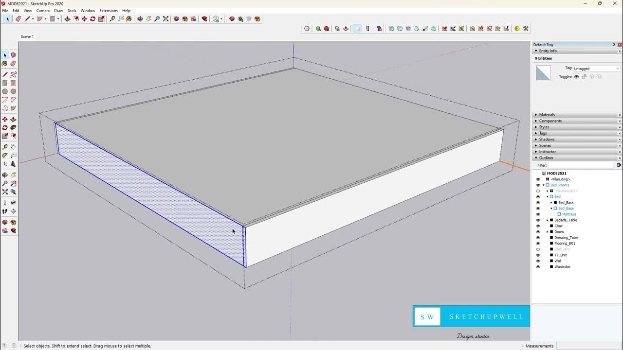 How to make mattress in Sketchup? YouTube