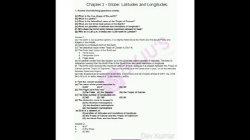 Class 6 Geography chapter 2 notes