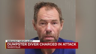 Dumpster diver charged in attack
