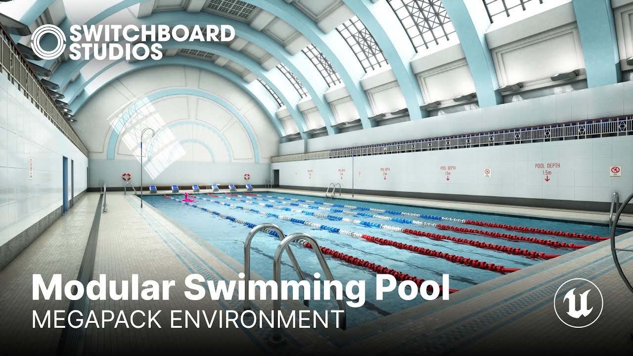 Modular Swimming Pool Megapack Environment | Showcase | Switchboard ...