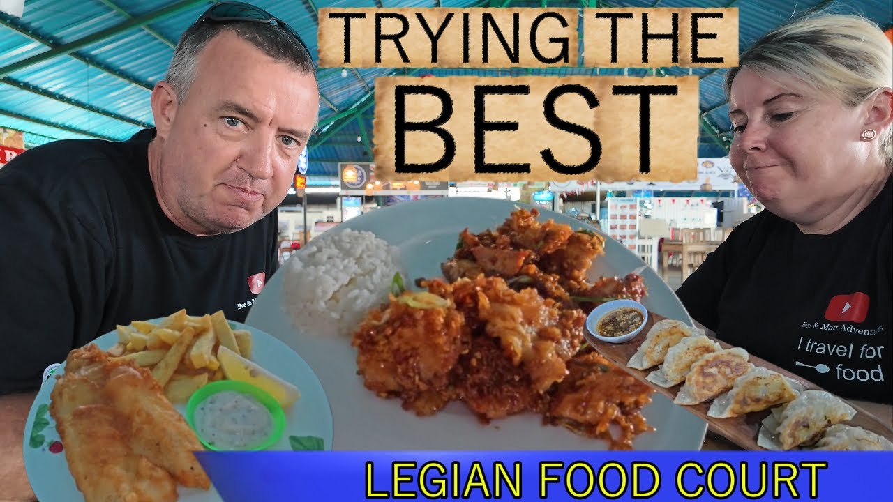 Пробую ЛУЧШУЮ еду в фуд-корте Legian на Бали.