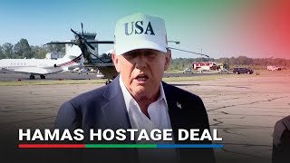 Trump says 'good chance' of hostage deal with Hamas 'during the week'