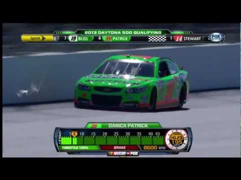 Danica Patrick qualifies in pole position for the 2013 Daytona 500