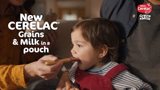 Cereals on the Go - Grains & Milk Pouch with Iron & Calcium | Cerelac