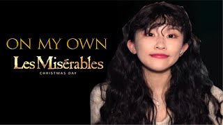 On My Own " Samantha Barks " cover song by Victoria [ Shaking Waves ] [ Les Miserables ]