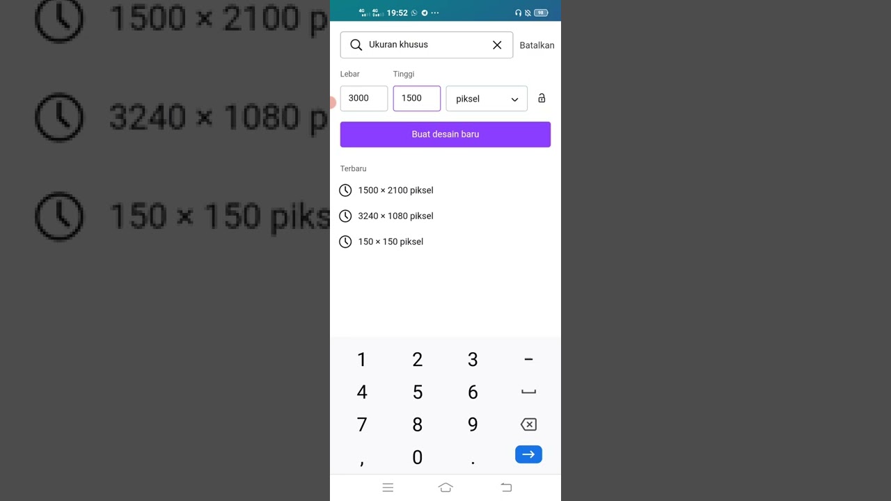 Cara mengetahui ukuran desain di canva youtube