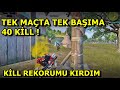 40 KİLL TEK BAŞIMA TEK MAÇTA ! HARİTANIN ALTINI ÜSTÜNE GETİRDİM SOLO VS SQUAD PUBG MOBİLE