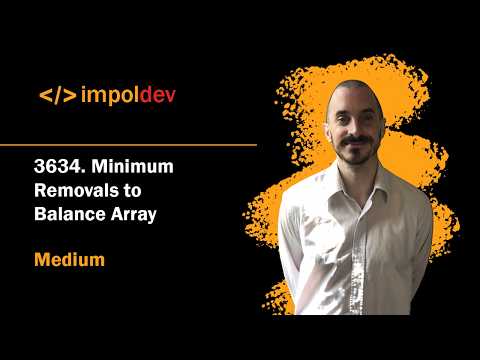 Minimum Removals to Balance Array | LeetCode 3634 - Python