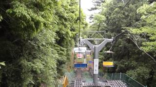 [Swearing] Very nervous going down Mt Takao in Japan on a chair lift - 00183