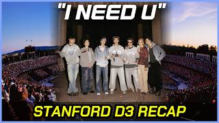 BTS thanks ARMY for Fan Project during Stanford DAY 3 Concert (Arirang Recap)