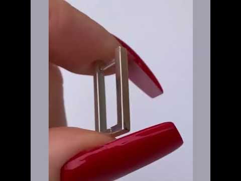 Серебряные серьги в стиле минимализм - серьги из серебра с золотыми ...