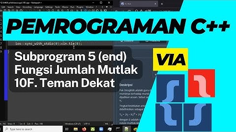 Latihan Pemrograman Dasar C++ dengan Soal TLX Basic 10F Teman Dekat Matematikawan Kampung