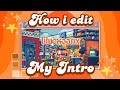 How i edit my new intro ✧ inspired by orangembers // aesthetic pixel game intro