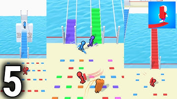 Bridge Race - Gameplay / Walkthrough Part 5 (IOS & Android Game)