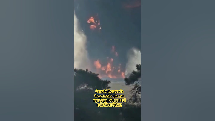 Cənubi Koreyada təyyarənin qəzaya uğradığı DƏHŞƏTLİ GÖRÜNTÜLƏR