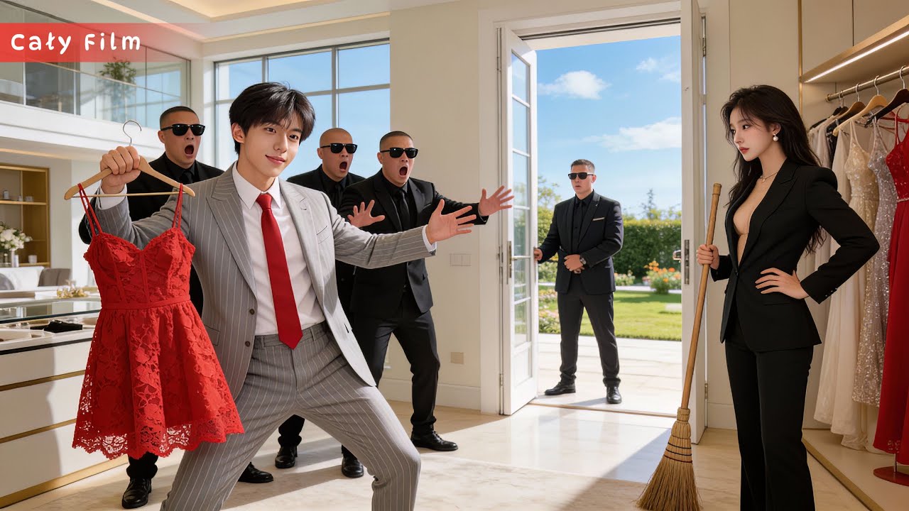 Wielki szef udaje żonę i służy teściowej 🧹