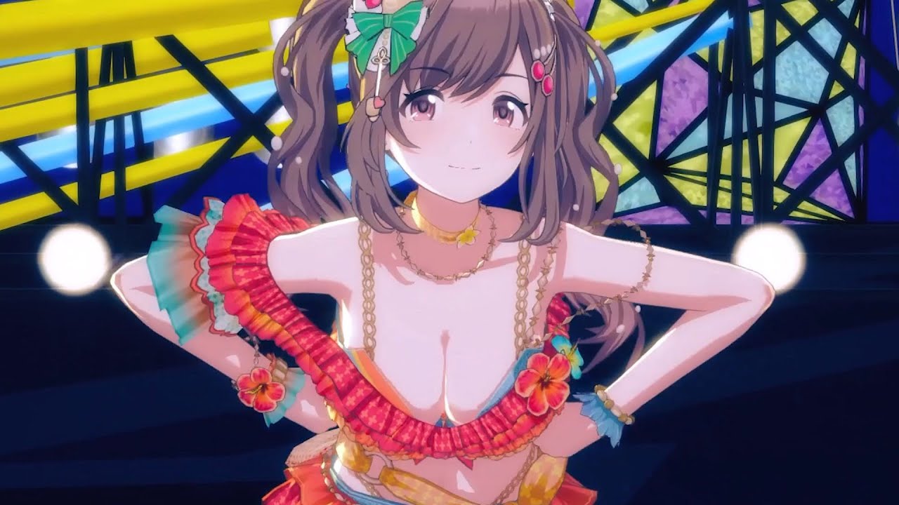 4K 縦画面 フォーカス 月岡恋鐘 水着SSR「ボーダーレス・ノンストレス