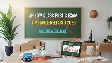 ​AP 10th Class Public Exam Timetable 2026 RELEASED! Check AP SSC Schedule 2026!