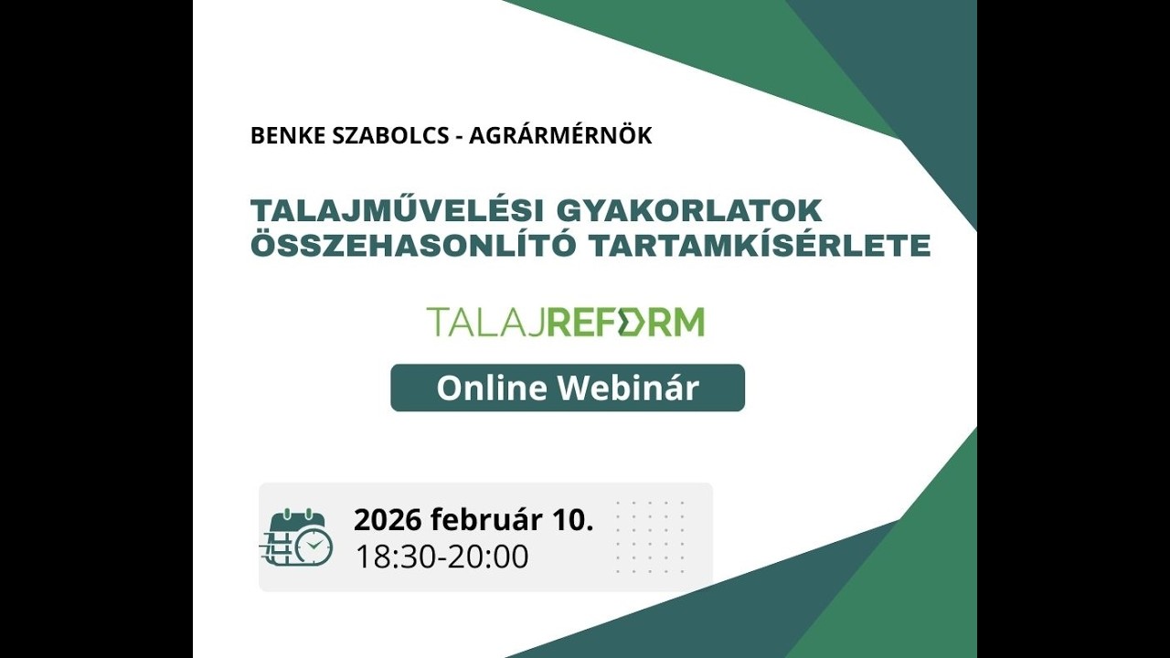 Talajművelési gyakorlatok összehasonlító tartamkísérlete - Benke Szabolcs