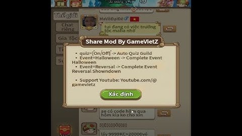 [Mushroom Rush SEA] Mod Nấm lùn tiến lên, Test Mod v6.05 sử dụng lệnh