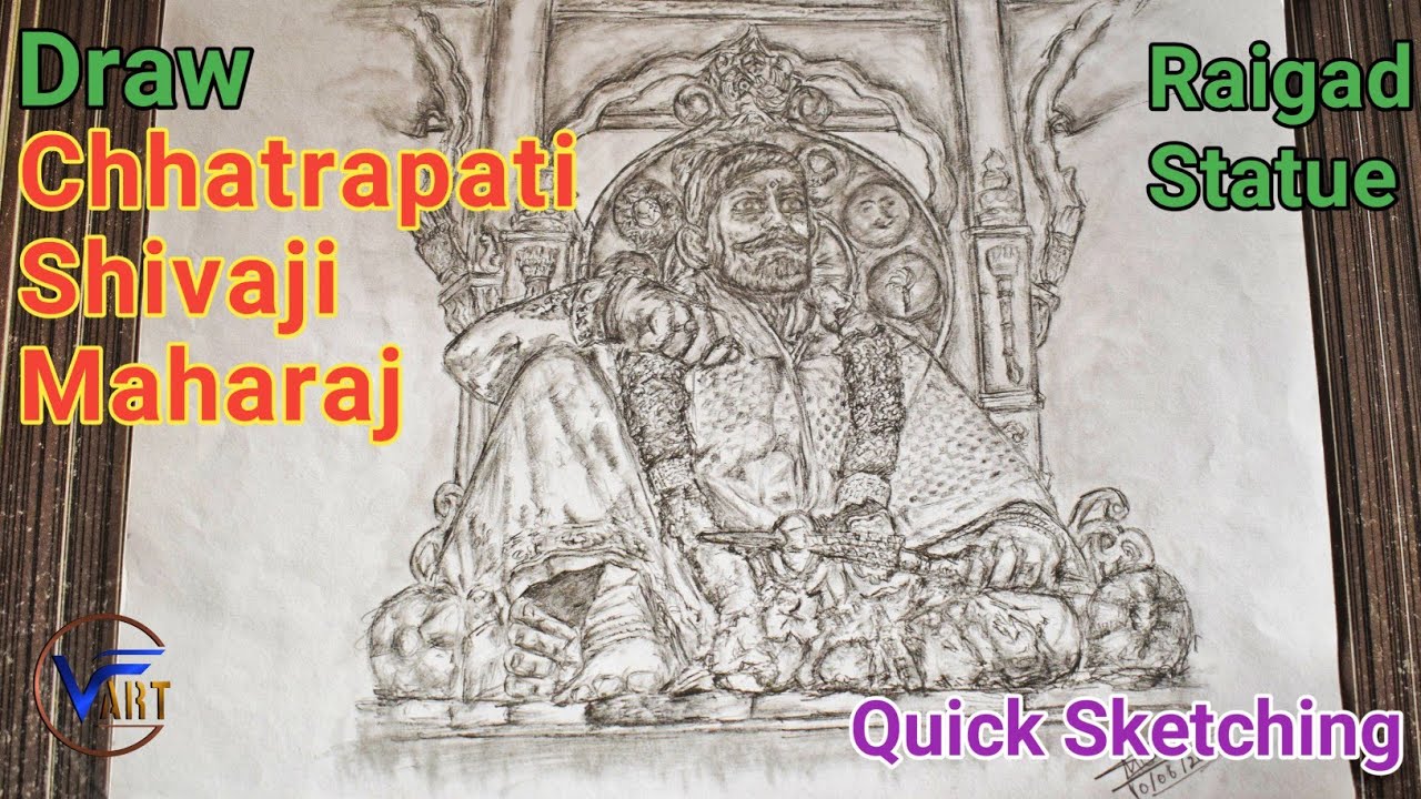 How to draw Chhatrapati Shivaji Forts Pratapgarh  YouTube