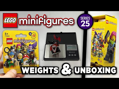 LEGO Minifigures Series 25 Unboxing & Weight Guide