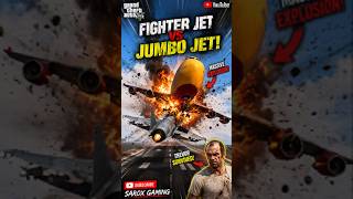 I Crashed a Fighter Jet Into a Landing Jumbo Jet! 😱 #gta5