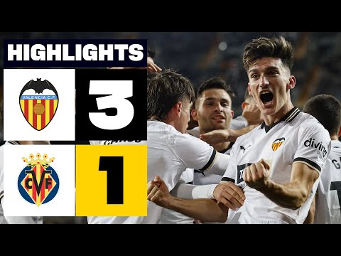 Resumen de Valencia CF vs Villarreal CF (3-1)