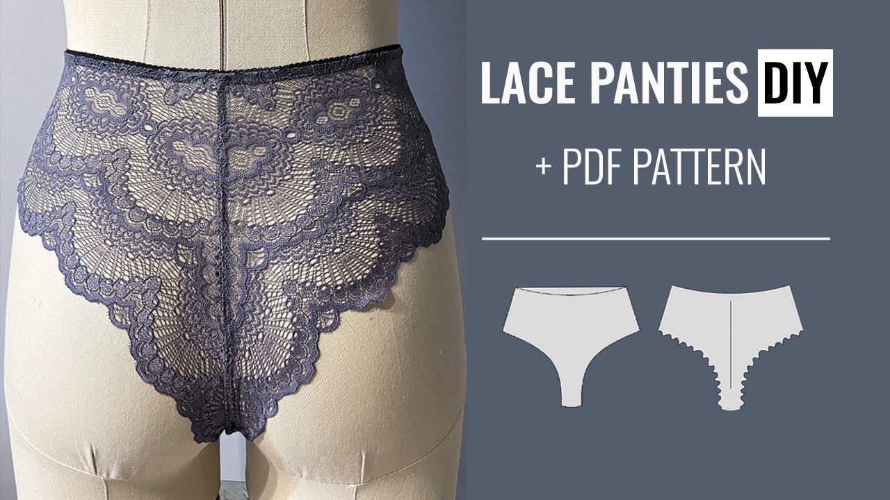 High waist brazilian underpants tutorial. PDF sewing pattern brazilian