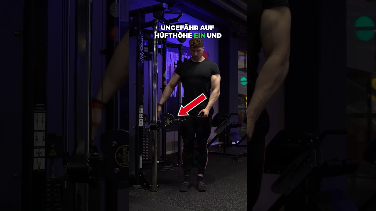 Seitheben am Kabelzug richtig ausführen 💪🏻 