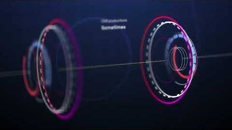online editable multicolor futuristic hud music audiogram