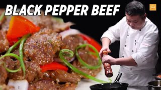 Easy beef recipe  Black Pepper Beef Stir Fry | Amazing knife skills • Taste Show