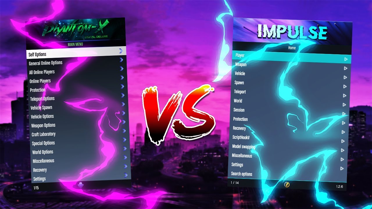 Gta5 online 1.54 | Impulse Vip VS Phamtom-X | Mod Menu [PROTECTION ...