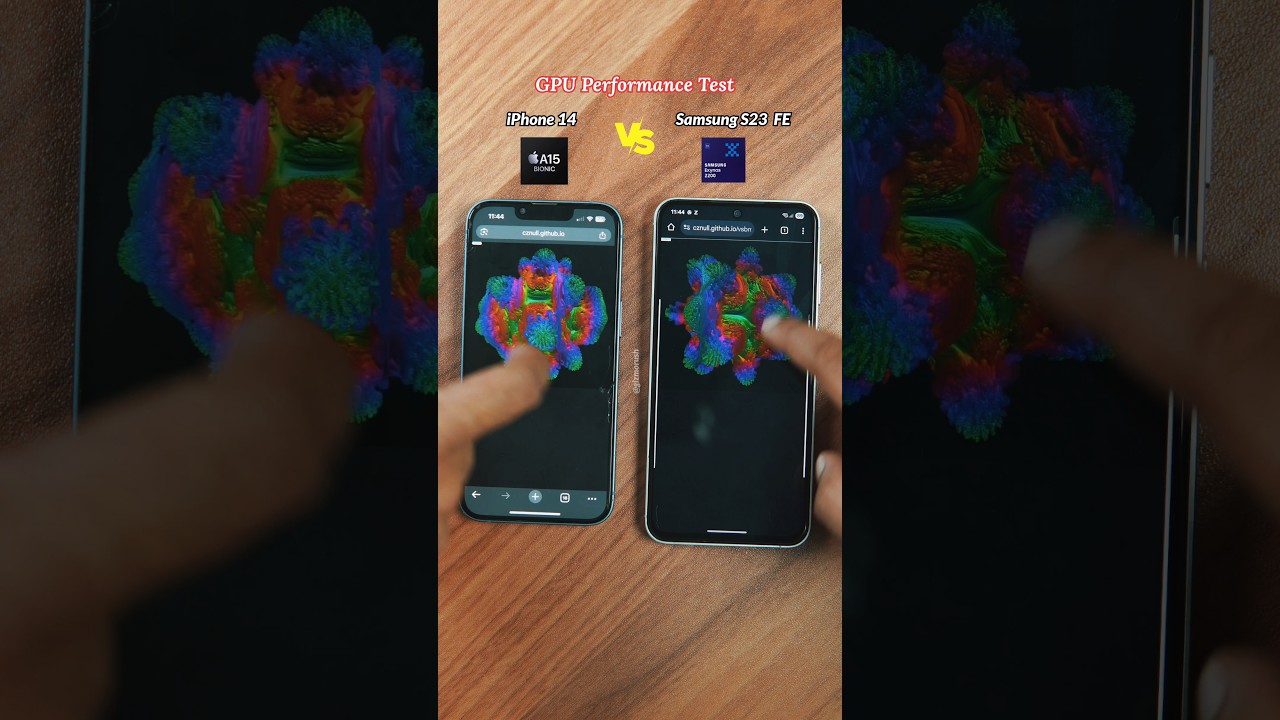 iPhone 14 Vs Samsung Galaxy S23 FE GPU Performance Volume Shader Test