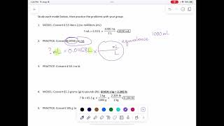 Chem 1010 - تبدیل L به میلی لیتر